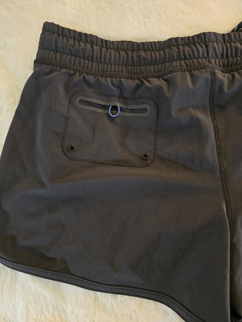 Lands' End Women’s Black Swim Short with Drawstring and Underpant - Picture 6 of 10